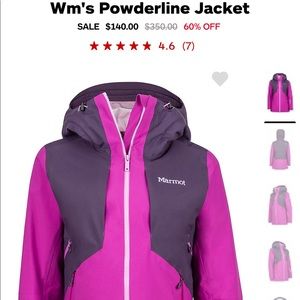Woman’s Marmot Jacket. Ski/ snow jacket. Powderline jkt